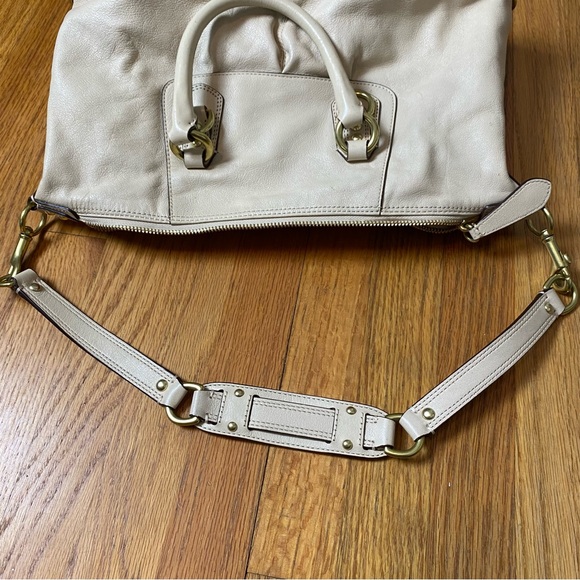 Coach Ashley Leather Satchel Crossbody Beige F15445 - Picture 9 of 15